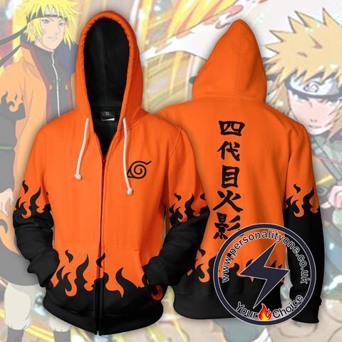 Naruto - Minato Namikaze Hokage Zip Up - Hoodies Jackets